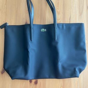 Lacoste excellent condition black tote bag